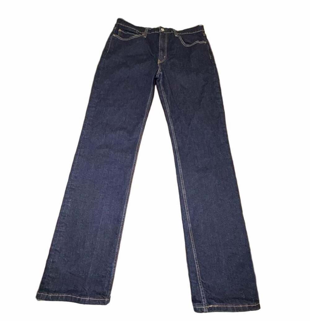 Levi's 514 Straight Dark Wash Denim Jeans Size 36x34